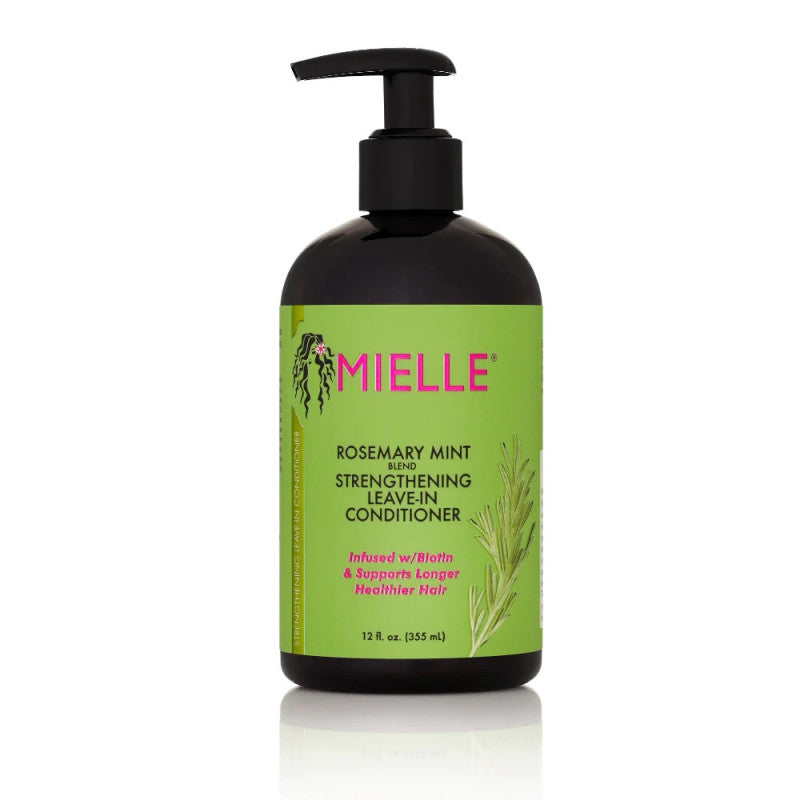 MIELLE Rosemary Mint Strengthening Leave-In Conditioner – Biotin & Avocado Oil for Hair Repair & Growth