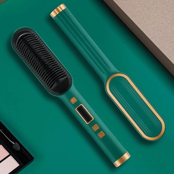 Hair Straightener Comb – 2-in-1 Comb & Flat Iron for Frizz-Free, Salon-Style Hair Product Title