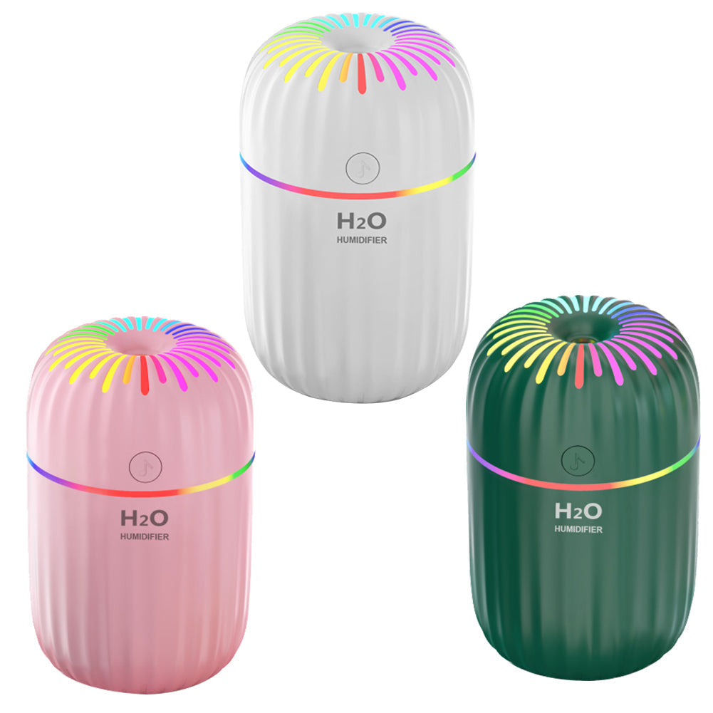 3-in-1 Air Humidifier – USB Powered Aroma Diffuser with Night Light, Silent Mist & Auto Shut-Off for Home, Office & Bedroom
