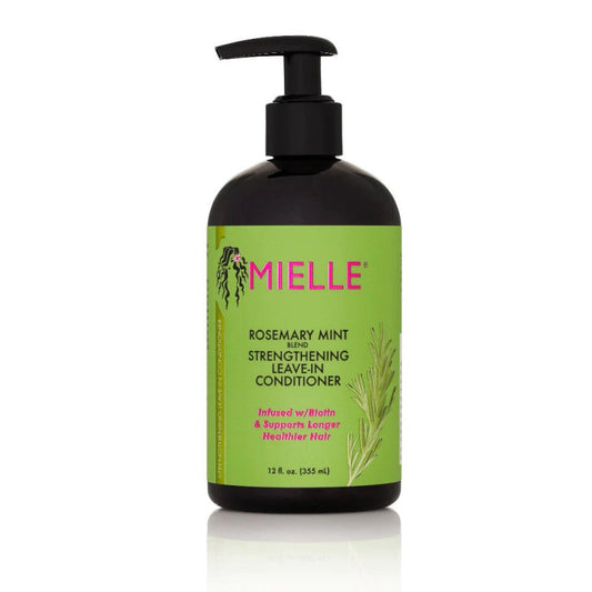MIELLE Rosemary Mint Strengthening Leave-In Conditioner – Biotin & Avocado Oil for Hair Repair & Growth