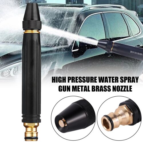 High Pressure Water Hose Nozzle Spray – Adjustable Metal Garden Sprayer for Car Wash, Lawn Watering & Outdoor Cleaning
