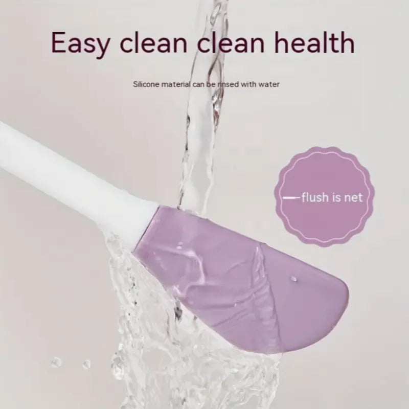 Double Head Silicone Face Brush – Mask Applicator & Exfoliating Tool for Gentle Skincare & Product Application