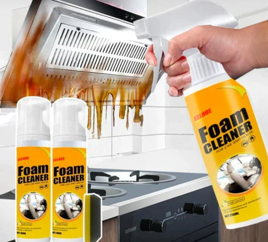 Multi-Purpose Foam Cleaner – Safe, No-Rinse Spray for Car Interior, Kitchen, Bathroom & More