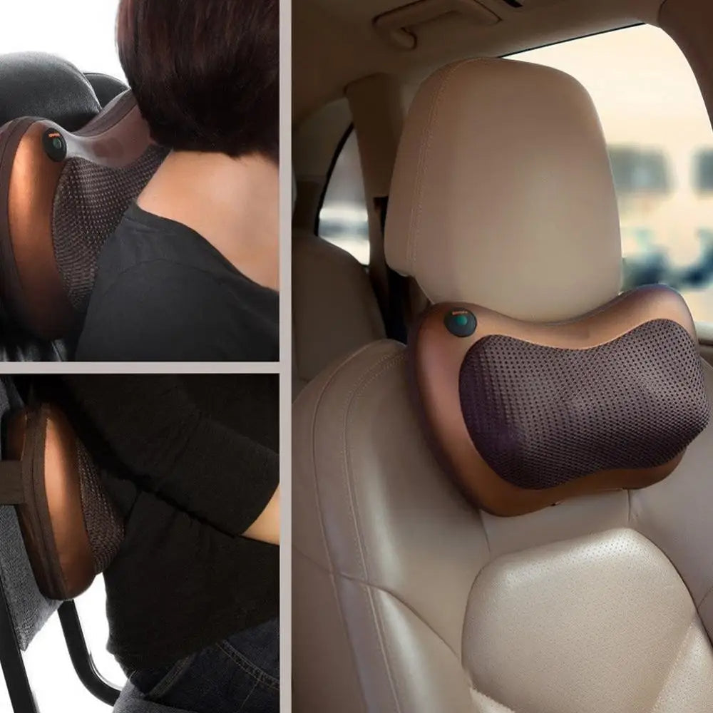Electric Neck & Body Massage Pillow – Deep Kneading Heat Therapy for Back, Shoulder & Lumbar Relief