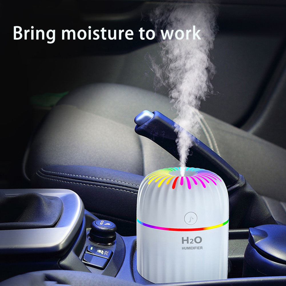 3-in-1 Air Humidifier – USB Powered Aroma Diffuser with Night Light, Silent Mist & Auto Shut-Off for Home, Office & Bedroom