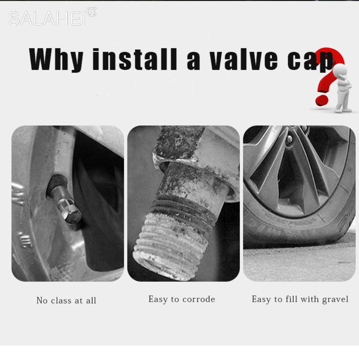 Glow-in-the-Dark Tire Valve Caps – Stylish Dustproof Covers for Cars, Bikes, Motorcycles