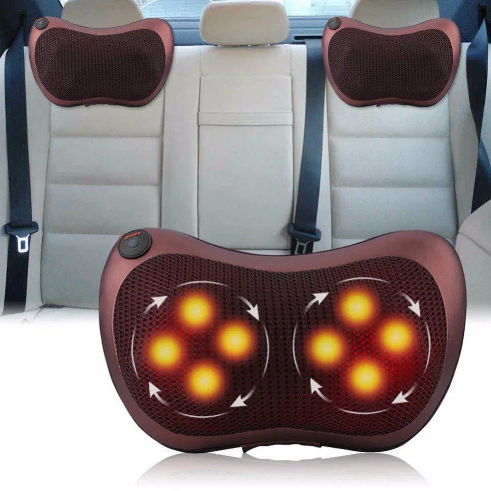Electric Neck & Body Massage Pillow – Deep Kneading Heat Therapy for Back, Shoulder & Lumbar Relief
