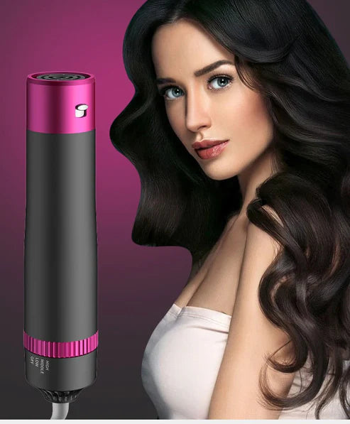 5-in-1 Hot Air Brush Styler – Ceramic Blow Dryer, Curler, Volumizer & Straightener in One