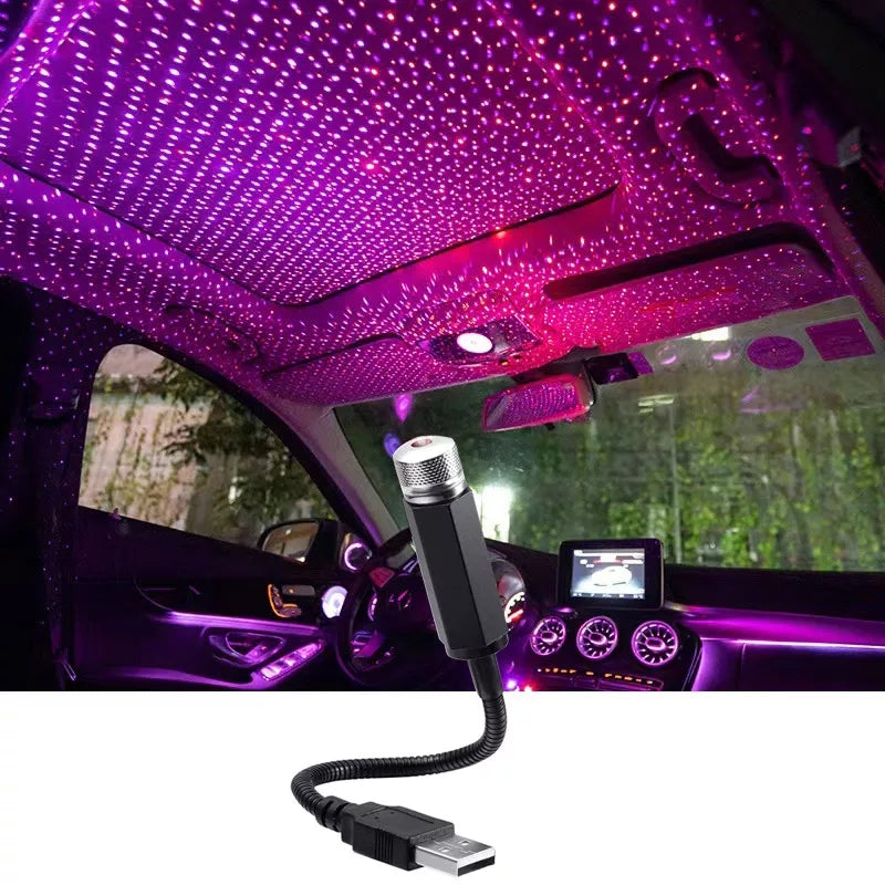 USB Star Decoration Light – Portable Galaxy Projector for Car, Bedroom, Parties & Camping with Adjustable Projection & Romantic Effects