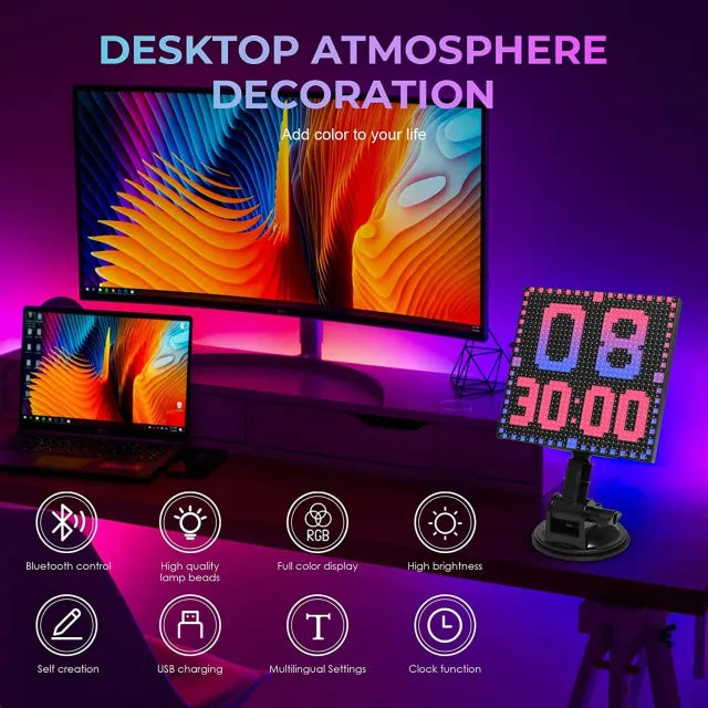 Car Rear Window LED Display – App-Controlled Custom Messages, Emojis & GIFs with Easy Bluetooth Setup
