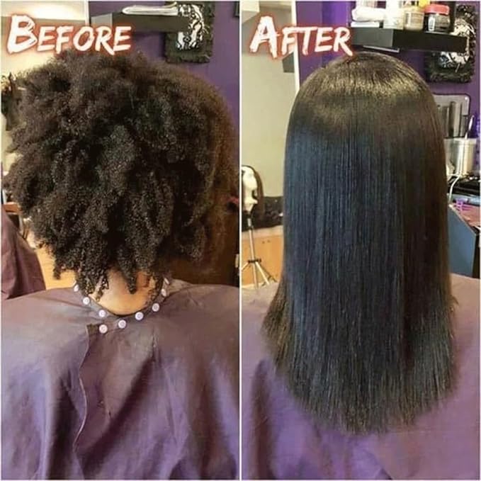 Hair Straightener Comb – 2-in-1 Comb & Flat Iron for Frizz-Free, Salon-Style Hair Product Title