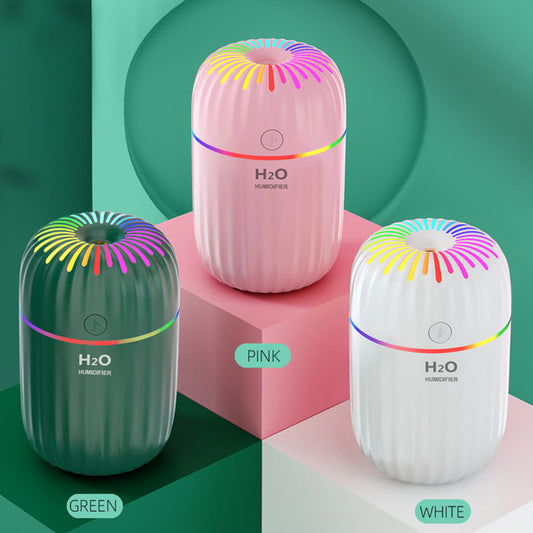 3-in-1 Air Humidifier – USB Powered Aroma Diffuser with Night Light, Silent Mist & Auto Shut-Off for Home, Office & Bedroom