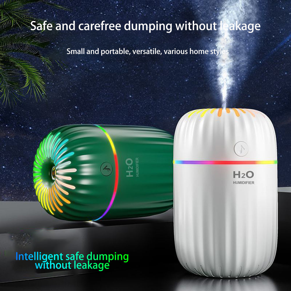 3-in-1 Air Humidifier – USB Powered Aroma Diffuser with Night Light, Silent Mist & Auto Shut-Off for Home, Office & Bedroom