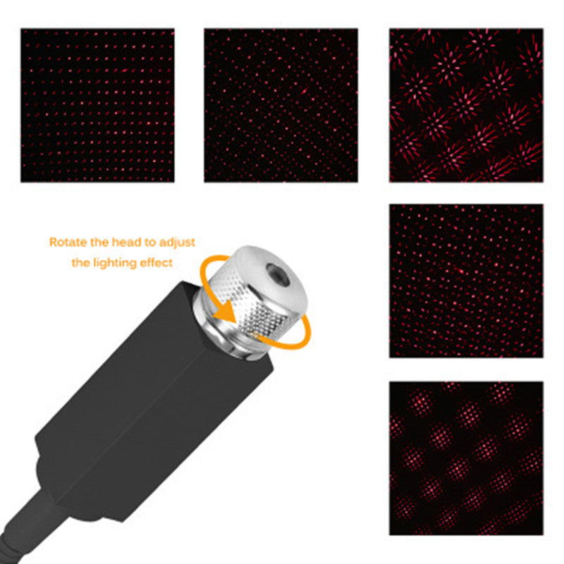 USB Star Decoration Light – Portable Galaxy Projector for Car, Bedroom, Parties & Camping with Adjustable Projection & Romantic Effects