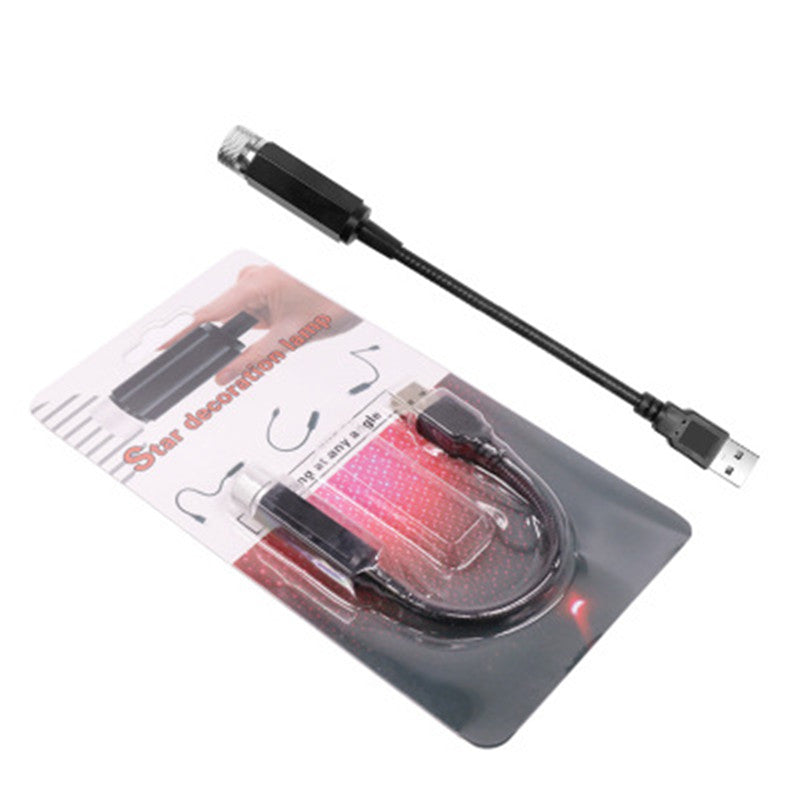 USB Star Decoration Light – Portable Galaxy Projector for Car, Bedroom, Parties & Camping with Adjustable Projection & Romantic Effects
